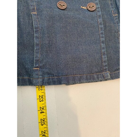 Sonoma Life+Style Denim Jean Jacket Button-Up Floral Lining Long Sleeve Medium - Picture 8 of 12